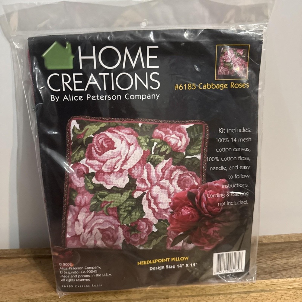 Home Creations Cross Stitch Kit Roses In Bloom Flower Floral Garden 13 x 13 inch